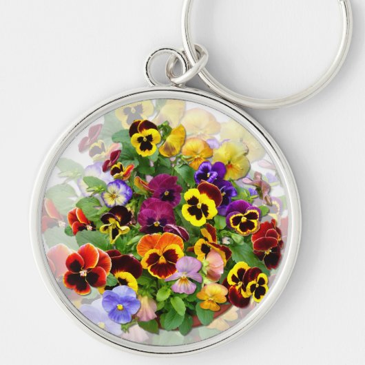 Pansies Sleutelhanger (Voorkant)