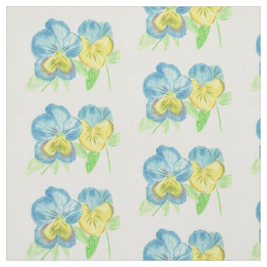 Pansies Stof (Swatch)