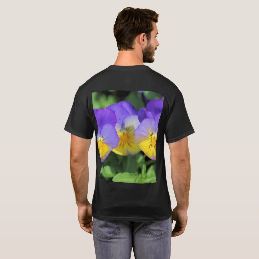 Pansies T-shirt (Achterkant volledig)