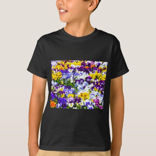 Pansies T-shirt (Voorkant)