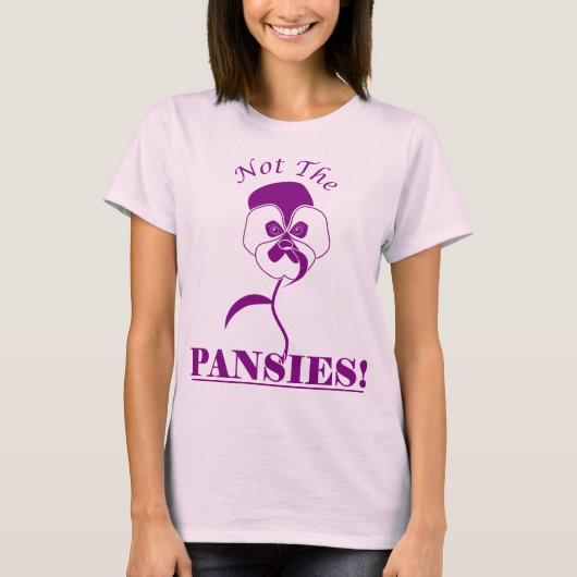 Pansies T-shirt (roze) (Voorkant)