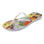  Pansies Teenslippers (Schuin)