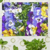 Pansies Theedoek (Gevouwen)