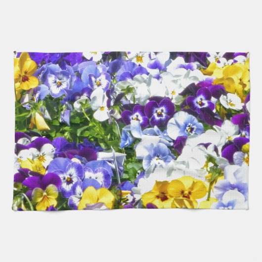 Pansies Theedoek (Horizontaal)