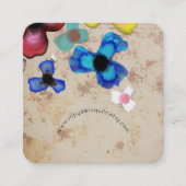 Pansies Visitekaartjes Uniek (Voorkant)