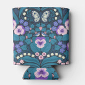 Pansies, vogels en vlinders blikjeskoeler (Achterkant)