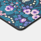 Pansies, vogels en vlinders bureaumat (Hoek)