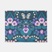 Pansies, vogels en vlinders deurmat (Voorkant)
