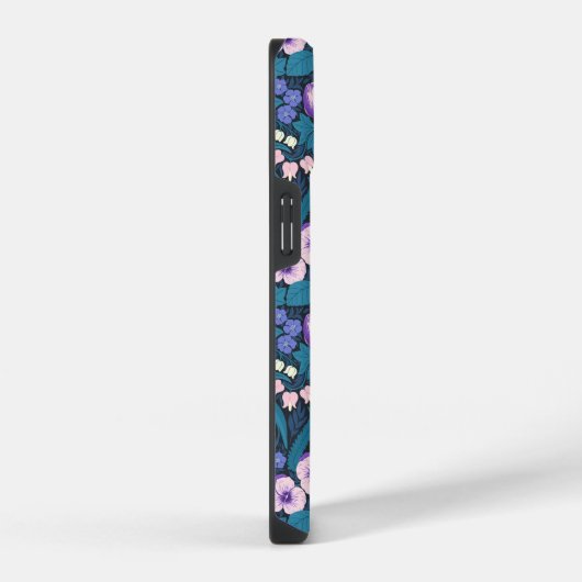 Pansies, vogels en vlinders iPhone hoesje (Rechterkant)