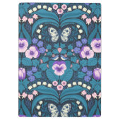 Pansies, vogels en vlinders klembord (Achterkant)