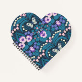 Pansies, vogels en vlinders notitieboek (Voorkant)