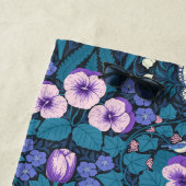 Pansies, vogels en vlinders strandlaken (In situ)