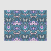 Pansies, vogels en vlinders tissuepapier (Voorkant)