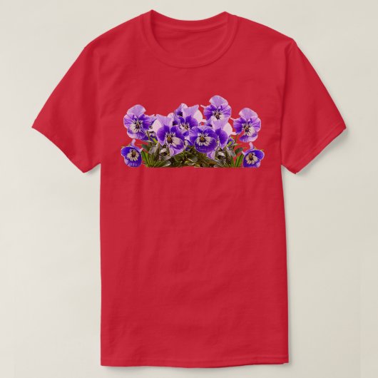 Pansies voor Moederdag T-shirt (Design voorkant)