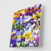 Pansies wandklok (Hoek)