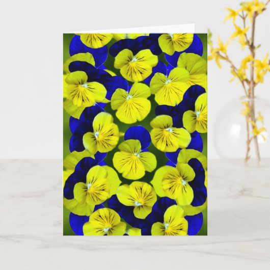 Pansies worden snel goed kaart (Gele Bloem)