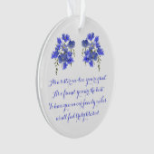 Pansies, zuster in de wet, vriend en familie ornament (voorkant)