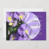 Pansy 1023 Uitnodiging-aanpas elke gelegenheid Kaart (Voorkant)