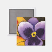 "Pansy #1" Floral Magnet (Voorkant / Achterkant)