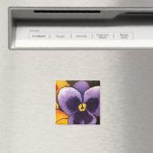 "Pansy #1" Floral Magnet (Insitu (Vaatwasser))