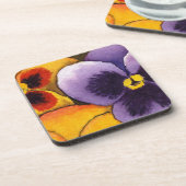 "Pansy #1" Floral Onderzetter set (Linkerzijde)