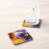 "Pansy #1" Floral Onderzetter set (Rechterzijde)