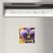 "Pansy #1" Status van schoonmaakwasmachine Magnet (Insitu (Vaatwasser))