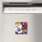 "Pansy #2" Dirty Floral Dishwasher Status Magnet (Insitu (Vaatwasser))