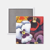"Pansy #2" Floral Magnet (Voorkant / Achterkant)