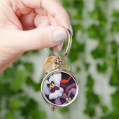 "Pansy 2" Floral Sleutelhanger (Hand)