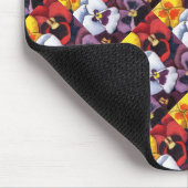 "Pansy #2" Gekrenkt patroonflessin Mousepad Muismat (Hoek)