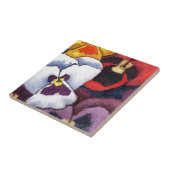 "Pansy #2" Keukentuinkeramische tegel Tegeltje (Zijkant)