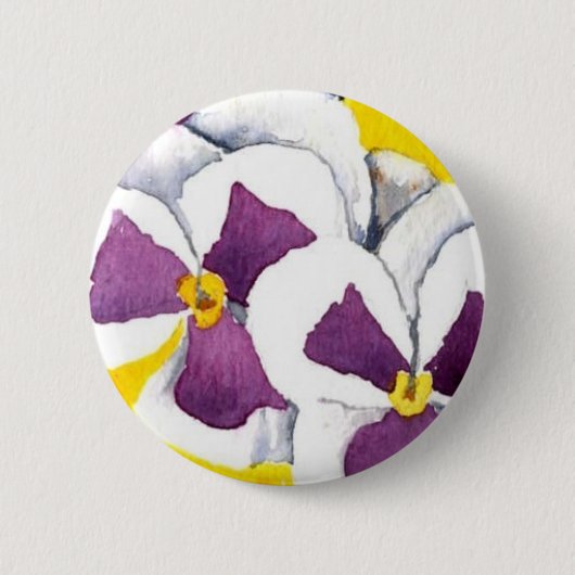 "Pansy #4" Button (Voorkant)