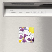 "Pansy #4" Floral Magnet (Insitu (Vaatwasser))