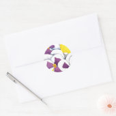 "Pansy #4" Floral Sticker (Envelop)