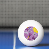 "Pansy #4 on paars" Floral Ping Pong Ball (Net)