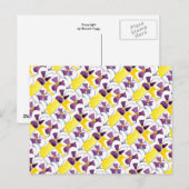 "Pansy #4 Tiled Pattern" Floral Briefkaart (Voorkant / Achterkant)