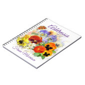 Pansy and Butterfly Address Book Notitieboek (Linkerzijde)