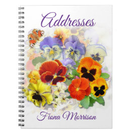 Pansy and Butterfly Address Book Notitieboek