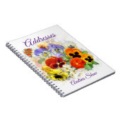 Pansy and Butterfly Address Book Notitieboek (Rechterzijde)