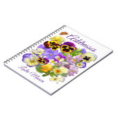 Pansy and Butterfly Address Book Notitieboek (Linkerzijde)