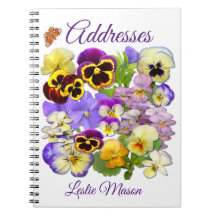 Pansy and Butterfly Address Book