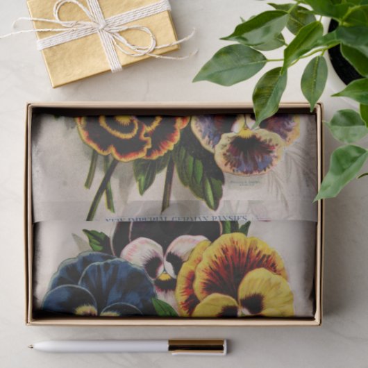 Pansy Antiek - duitse kweekpapier Tissuepapier (Geschenk)