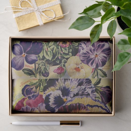 Pansy Antiek Varieties Garden Weefpapier Tissuepapier (Geschenk)