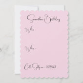 Pansy Aquarel Violette Bloemen Kaart (Achterkant)