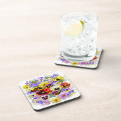 Pansy Arrangement Bier Onderzetter (Rechterzijde)