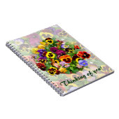 Pansy Arrangement ~ Note Book Notitieboek (Rechterzijde)