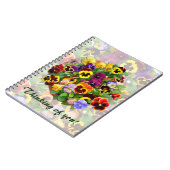 Pansy Arrangement ~ Note Book Notitieboek (Linkerzijde)