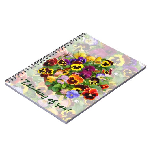 Pansy Arrangement ~ Note Book Notitieboek (Linkerzijde)