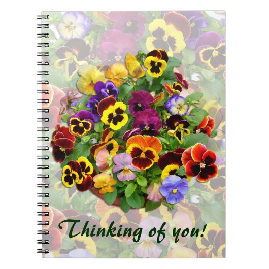 Pansy Arrangement ~ Note Book Notitieboek (Voorkant)
